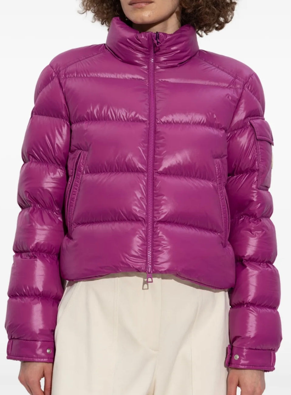 GUBBINO MONCLER DONNA CORTO MAGENTA