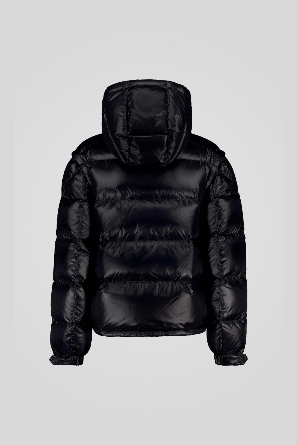 Piumino Ciesse trapuntato nero con cappuccio e maniche staccabili