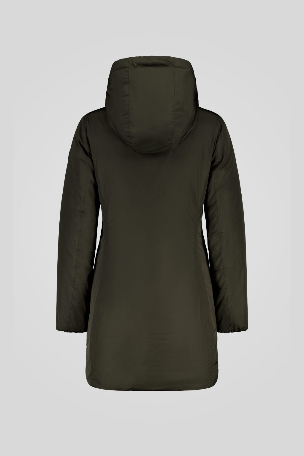 Piumino Ciesse lungo verde militare reversibile