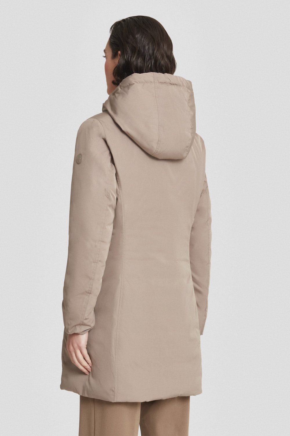 Piumino Ciesse lungo marrone reversibile