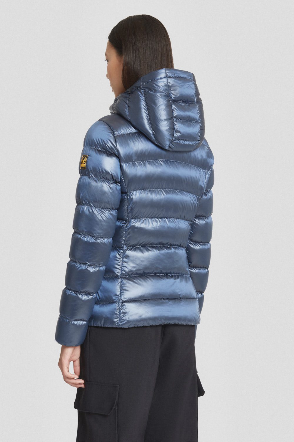 Piumino Ciesse azzurro con cappuccio